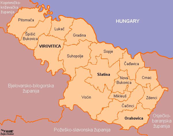 1 UVOD Grad Slatina nalazi se u središnjem dijelu Virovitičko-podravske županije.