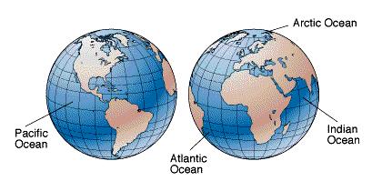 Klasifikacija na temelju topografije 1. Podjela na oceane i mora OCEANI: Obuhvaćaju 88.