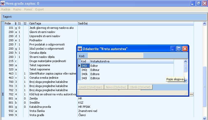 upisujemo tekstualni di o(cijeli ili dio teksta) jer se autorstva razlikuju po rodu