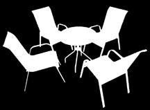 Dimenzije stola: 70x72cm Dimenzije stolice: 58x65x90cm