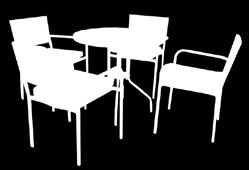 stola: 70x72cm Dimenzije stolice: