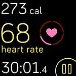 Ikona Zona Izračun Opis Izvan zone Ispod 50% vaše maksimalne brzine srčanih otkucaja Brzina otkucaja vašeg srca možda je povišena, ali ne dovoljno da bi se to