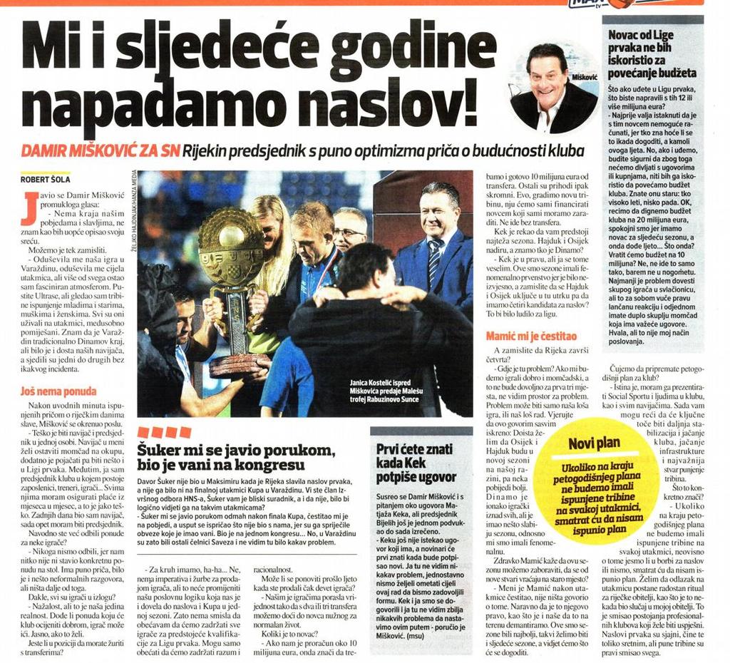 Sportske novosti, 2.6.2017, str.