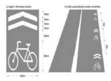 Parkirališta za bicikle i njihova oprema; 4. Spremišta za pohranu bicikala; 5. Sustavi javnih bicikala. Biciklistički promet može se odvijati i cestom za mješoviti promet.