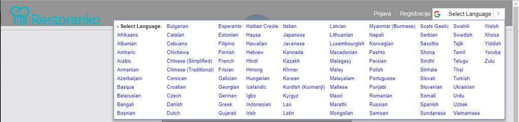 prevesti na bilo koji od dostupna 104 jezika koji