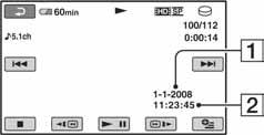 VIEW IMAGES SET (Opcije za podešavanje glasnoće i prikaza) CAMERA DATA Videozapis Dodirnite 1 i zatim 2. Ako opcija nije na zaslonu, dodirnite / za promjenu stranice.