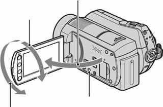 Potrebno je nekoliko sekundi da kamkorder bude spreman za snimanje nakon uključenja. Za to vrijeme nije moguće korištenje kamkordera. Pokrov objektiva otvara se automatski kada se kamkorder uključi.