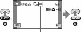 2 Pritisnite EASY I. 2 Pritisnite EASY I. Na LCD zaslonu se prikazuje u. Na LCD zaslonu se prikazuje u. 3 Pritisnite START/STOP H (ili D) za pokretanje snimanja.