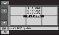 b Napomene Kad prvi put snimate videozapis na "Memory Stick PRO Duo", kreirajte datoteku s podacima o snimci tako da dodirnete D (HOME) t K (MANAGE MEDIA) t [REPAIR IMG. DB F.] (str. 63).