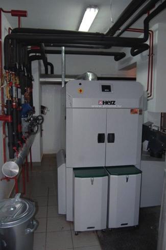Slika 10. Sustav na biomasu za uredsko grijanje (220 kw), Regionalna energetska agencija Sjeverozapadne Hrvatske u Karlovačkoj županiji 3.5.