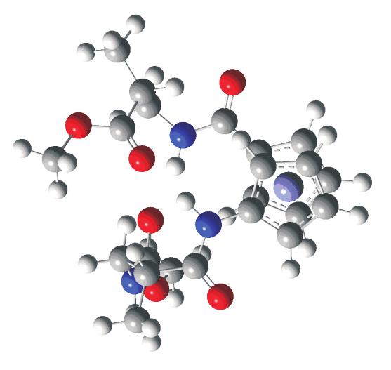 24 CD spectra of -Aib-conjugates 115 118 in C 2 Cl 2 solution (c =5,5 10 4 mol L 1 ) 116 115 118 1 P- 116 (8,8 kj mol ) 1 M- 116 (0 kj mol ) Slika 25 Pseudoenantiomerne konformacije Boc-Aib-Fca- Aib-