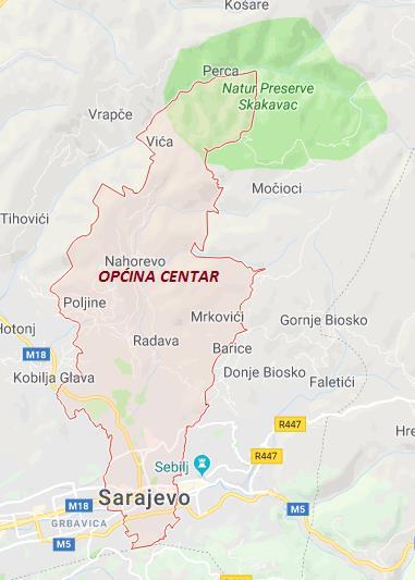 OSNOVNI PODACI O OPĆINI CENTAR Općina/Grad Općina Centar Sarajevo Broj stanovnika 54 091 Površina 33 km² Iznos budžeta za posljednju godinu 55.077.