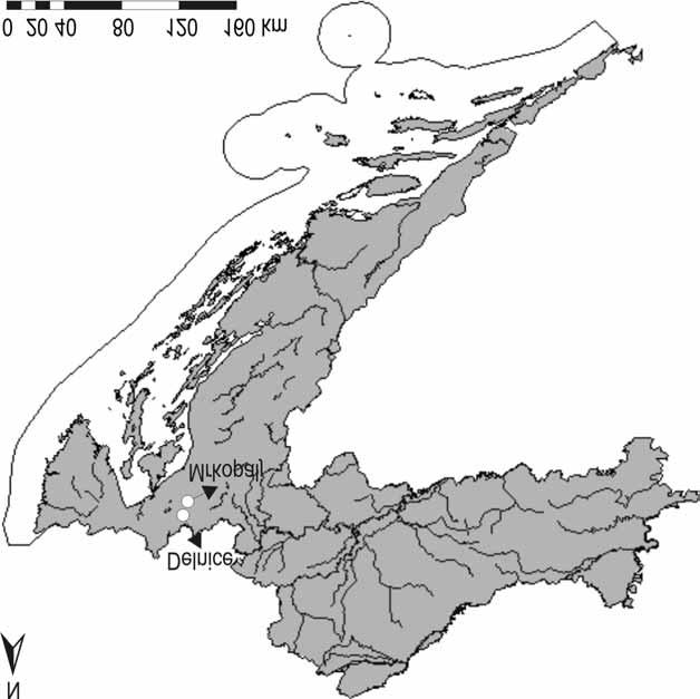 J. Margaleti} i dr. Morfolo{ki parametri sivoga puha (Glis glis L.) uzorkovanoga u {umama Gorskoga kotara (239 249) Slika1. Podru~je uzorkovanja jedinki sivoga puha (G.glis) Fig.