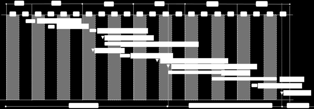 Slika 2-4 Okvirni vremenski plan projekta (faze