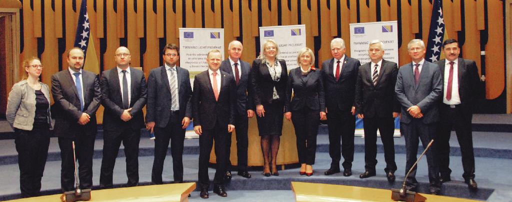 Свечаном церемонијом завршен Twinning light пројекат Подршка административним структурама за послове интеграција у ЕУ парламената у Босни и Херцеговини У Парламентарној скупштини БиХ 15.