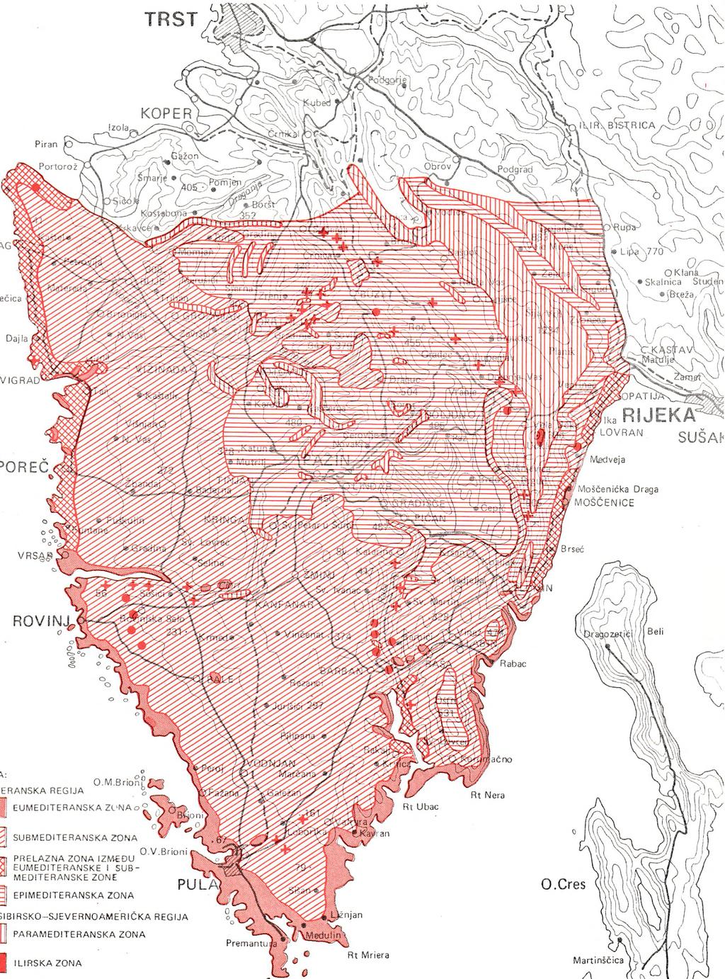 EDITERANSKE I SUB- M EDITERANSKE ZONE EPIM EDITERANSKA ZONA IR S K O -S JE V E R N O A