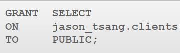 Preimer omogućava svim korisnicima u sistemu da prave upite nad podacima iz Jasonove tabele client: DELETE Object Ako se pokuša izvesti neautorizovana operacija kao brisanje reda iz tabele na kojoj