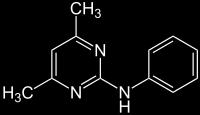 Teorijski deo 2.2.5. Pirimetanil Pirimetanil pripada grupi anilin-pirimidinima. Spada u nesistematike.