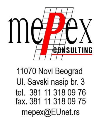 MEPEX CONSULTING Kompanija MEPEX CONSULTING osnovana je Januara 1990.godine, kao jedno od prvih privatnih preduzeća u oblasti građevinarstva, u tadašnjoj Jugoslaviji.