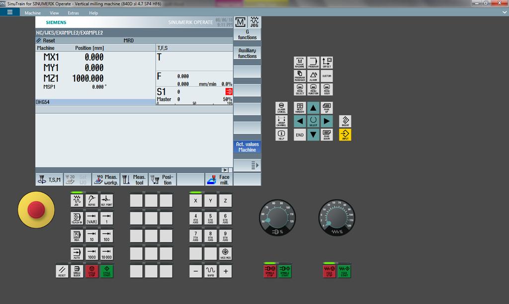 Slika 4.21. Prikaz simulacije upravljačke naprave na računalu Na slici 4.22.