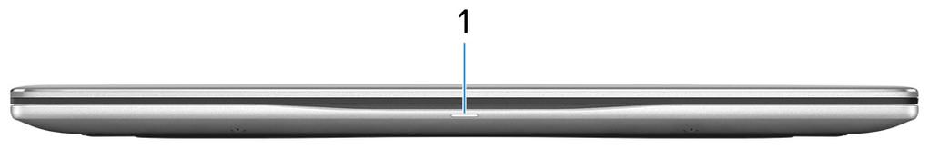 Prikazi Prednja strana 1 Svjetla statusa napajanja i baterije/svjetlo aktivnosti tvrdog pogona Označava status napunjenosti baterije ili aktivnosti tvrdog pogona.
