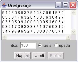 10) Написати на језику Java следећи пакет типова: Упоређивач предвиђа испитивање да ли се цео број a налази налази испред броја b.