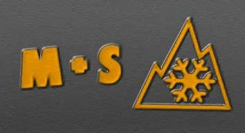 U Sjevernoj Americi performanse zimskih guma na snijegu označavaju se simbolom snježne pahuljice na planini koji stvarno znači da guma zadovoljava zahtjeve u