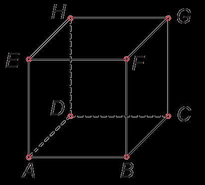 a a a Slika 7 - Kocka Formule: Duljina plošne dijagonale d = a 2 Duljina prostorne dijagonale - D = a 3 Oplošje kocke - O = 6a 2 Obujam kocke - V = a 3 Kvadar Kvadar je geometrijsko tijelo (uspravna