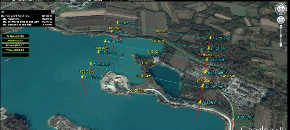 2. Snimanje iz zraka: Slika 5: Plan leta - HIDREL Novo Čiče - CADCOM d.o.o. 2.1.