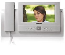 i CDV-70A Raspoložive verzije: CDV-70A (AC) CDV-70A (DC) Handsfree monitor sa 7" LCD FINE VIEW ekranom omogućava priključenje do dva pozivna tabloa i dodatne slušalice.