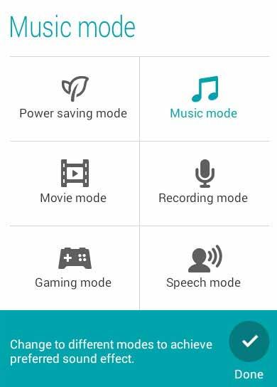 Audio Wizard AudioWizard omogućuje prilagodbu načina rada zvuka vašeg ASUS Tablet, za jasniji audio izlaz koji odgovara stvarnim scenarijima primjene.