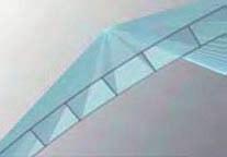Višeslojni paneli od polikarbonata za krov oblik vala sinus Polikarbonatni panel profiliran u obliku sinusa upotrebljava se u indutrijskoj gradnji,pokrivanju krovova i vertikalnih zidova.