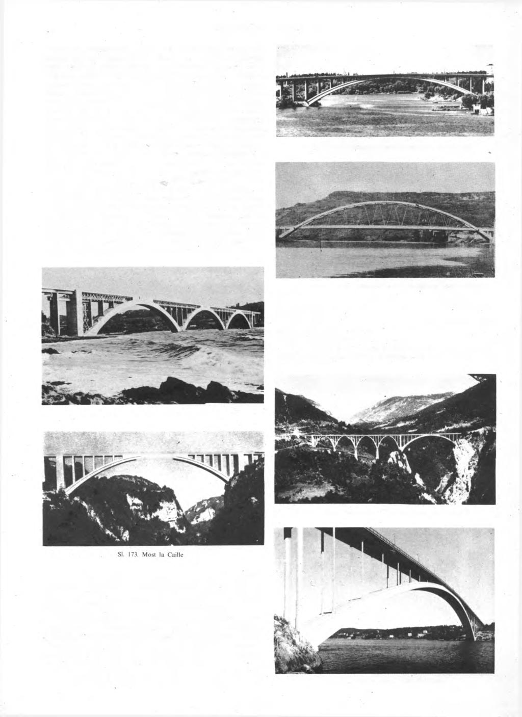 702 MOSTOVI, MASIVNI naprezanje betona iznosi 100kp/cm 2 (~ 1 0 M P a), što je vrlo m nogo za ono vrijeme (1910).