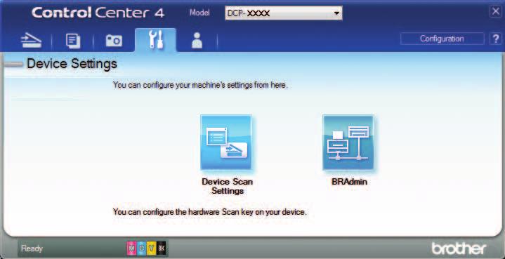Poglavlje 6 Kako promijeniti postavke načina rada za SKENIRANJE na uređaju za skeniranje u PDF pomoću softvera ControlCenter4 (Windows ) 6 Možete promijeniti postavke načina rada SCAN (Skeniranje) na