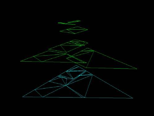 Perspektivna projekcija se vrši sa svrhom ubrzanja proračuna, jer se testovi međusobnog prekrivanja trokuta puno brže odvijaju u 2D nego u 3D.