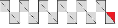 1 24 Ako se svaki kvadrat podijeli dijagonalom, ukupno dobijemo 24