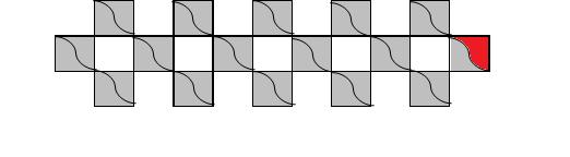 1 32 Ako se svaki kvadrat podijeli zakrivljenom crtom na dva jednaka