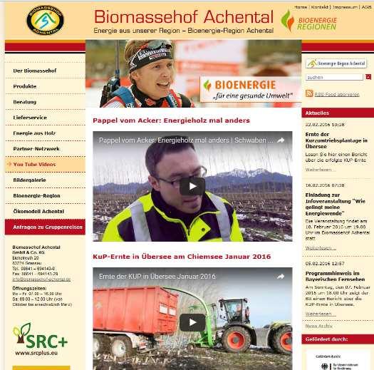 Bavarskoji imali su priliku ovog siječnja prisustvovati sječi plantaže KKO u blizini Centra za trgovinu biomasom Achental.