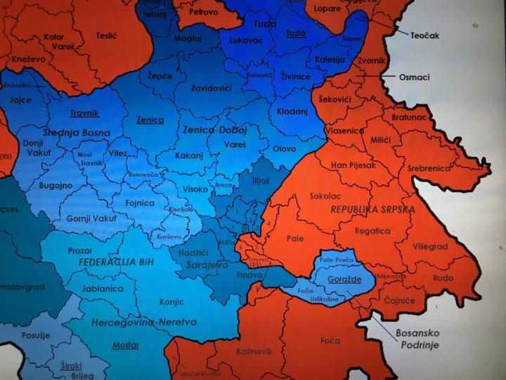 Umjereno kontitnentalni dio odlikuju umjereno topla leta i umjereno hladne zime. Srednja julska temperatura vazduha kreće se oko 18 C, a najniža temperatura vazduha oko - 15 C.