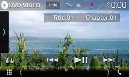 DVD/ VCD Radnje reprodukcije ÑÑVideo zaslon ÑÑPloča funkcija Dodirnite na lijevoj strani zaslona. Radnje video izbornika Dodirnite na lijevoj strani zaslona. Dodirnite [MENU CTRL] (Izbornik CTRL).