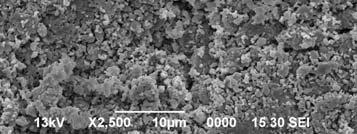 30 Micrograph of MT-0 sintered at 1100 o C for 2h is given in Fig. 2. (a).