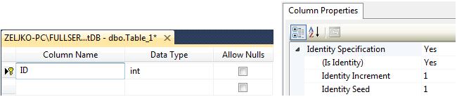 [Ime] [nvarchar](50) NULL, [Prezime] [nvarchar](50) NULL, [Starost] [int] NULL, CONSTRAINT [PK_Osoba] PRIMARY KEY CLUSTERED ( [OIB] ASC )WITH (PAD_INDEX = OFF, STATISTICS_NORECOMPUTE = OFF,