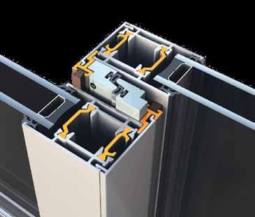 Sertifikovan od instituta ift Rosenheim. Basic system depth 35 mm. Minimum visible interlock width of only 47 mm so as to maximize visibility and natural lighting.