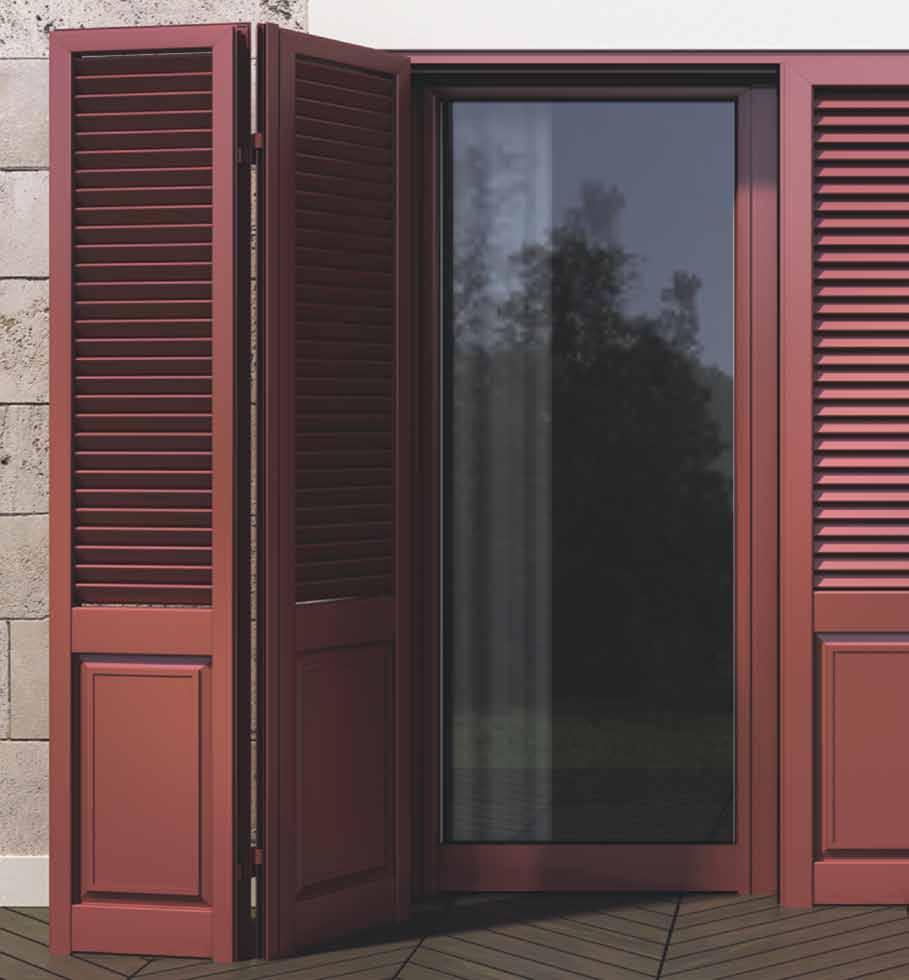 Žaluzine Hinged shutters Large variety of hinged shutters, for all possible typologies in traditional and modern look.