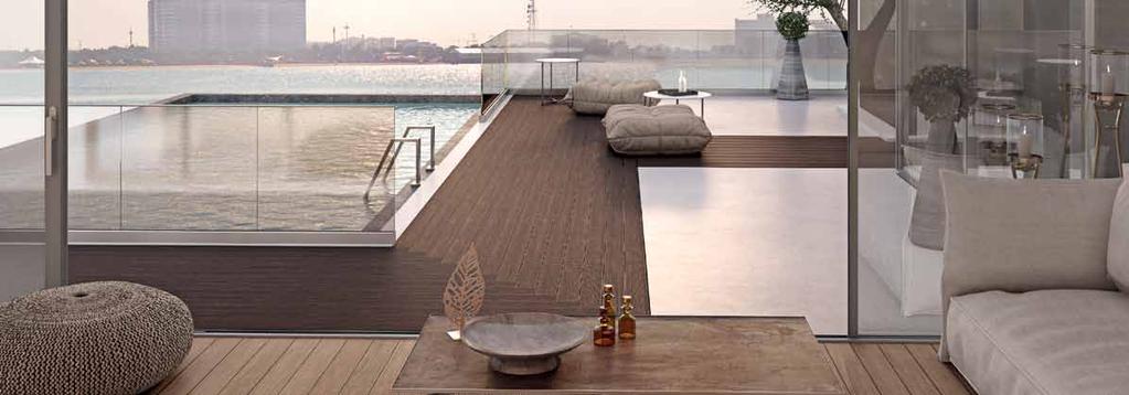 WOODEE is ALUMIL s proposal for top quality synthetic decking, offered in a wide variety of solutions, with five (5) different wood surfaces in various widths and in nine (9) different colors.