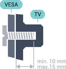 VESA MIS-F 100x100, M4 43PUx6401 VESA MIS-F 200x200, M6 49PUx6401 VESA MIS-F 400x200, M6 55PUx6401 VESA MIS-F 400x200, M6 2 Postavljanje 2.