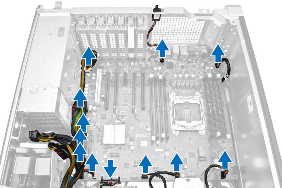 25. USB 3.0 priključak na prednjoj ploči 26. unutarnji USB 2.0 priključak za flexbay 27. SATA priključci (HDD0-HDD3 i SATA0-1) 28. Premosnik RTC_RST 29. 24-pinski priključak napajanja sustava 30.