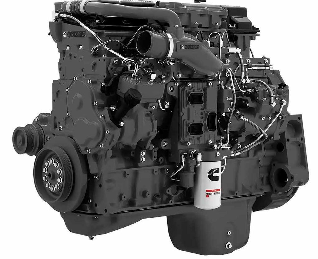 Rezultat je kompaktan motor sa 290 do 500 KS (216 do 373 kw), a do 1600 lb - ft (2169 N m) okretnog momenta. QSX11.