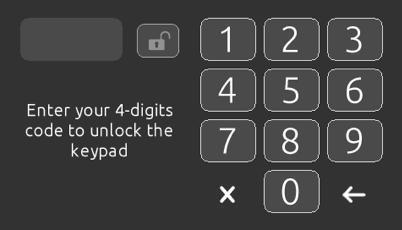 Zaključavanje / otključavanje tipkovnice (Keypad lock/unlock) - opcionalno Kada je ova opcija omogućena, korisnik može djelomično ili potpuno zaključati tipkovnicu.