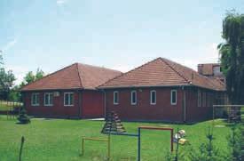 Smaller preschool facilities of the post-war period were mostly purpose-built, one-story buildings of simple geometry and materialization.